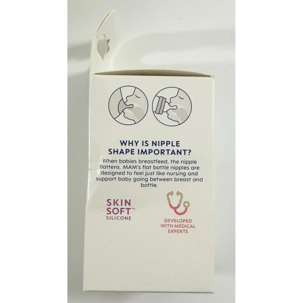 MAM Bottle Nipples Medium Flow Nipple Sizel 2, for 2+ Months (4 Packs of 3)